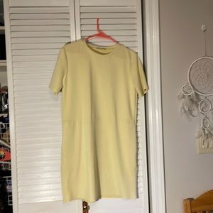 ZARA faux Suede mini dress; small; loose fitting